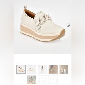 Platform loafers. Sells at Target. New with box.Color is off-white
